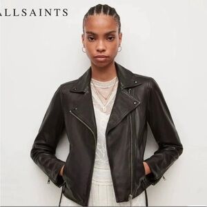 AllSaints Dalby Lamb Leather Jacket